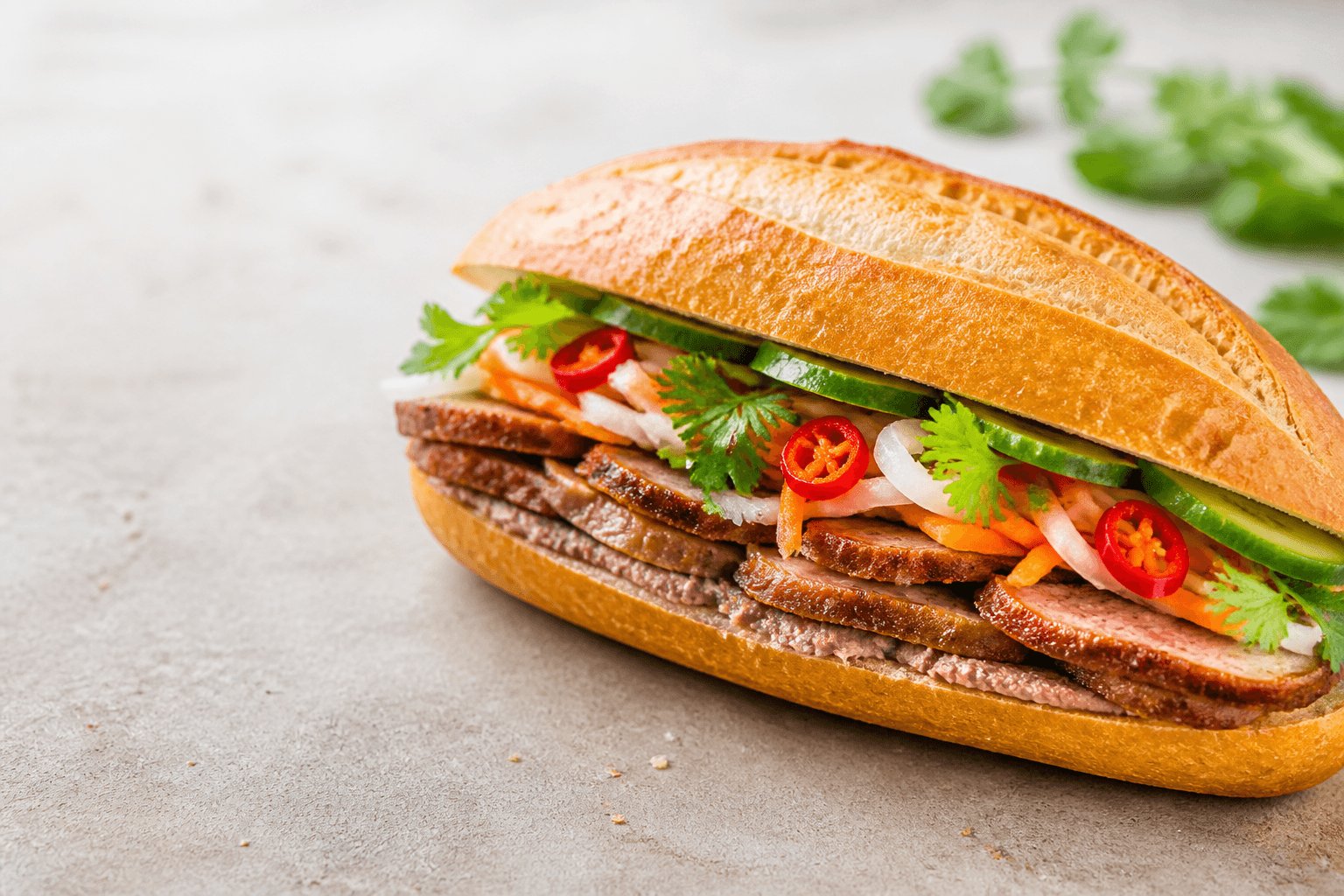 50% Off Signature Banh Mi promotion